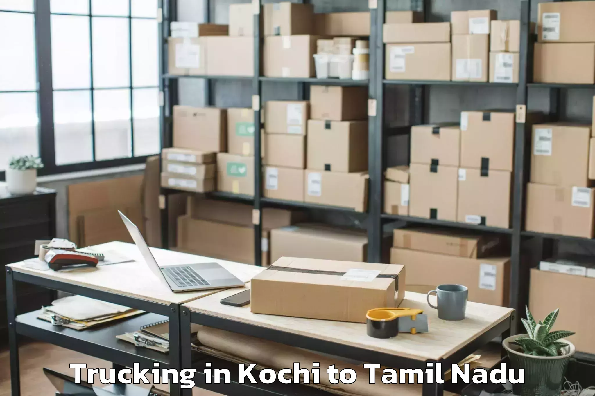 Easy Kochi to Peravurani Trucking Booking